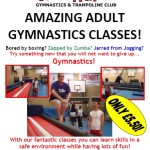 Special ADULT GYMNASTICS class promotion