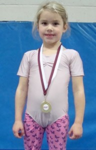 Jessica West, Tuesday 5pm gymnastics class, Jubilee Centre, East Grinstead